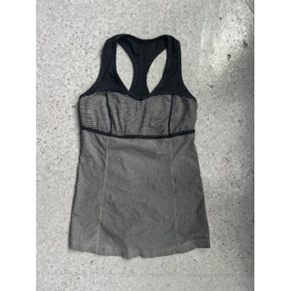 Lululemon Striped Tank Top‎ Athletic Racerback Sleeveless Women's